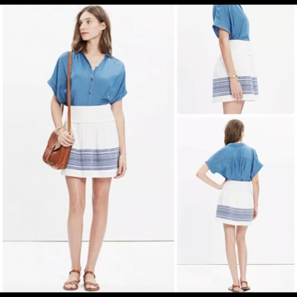 Madewell Skyline Skirt in Cabana Jacquard